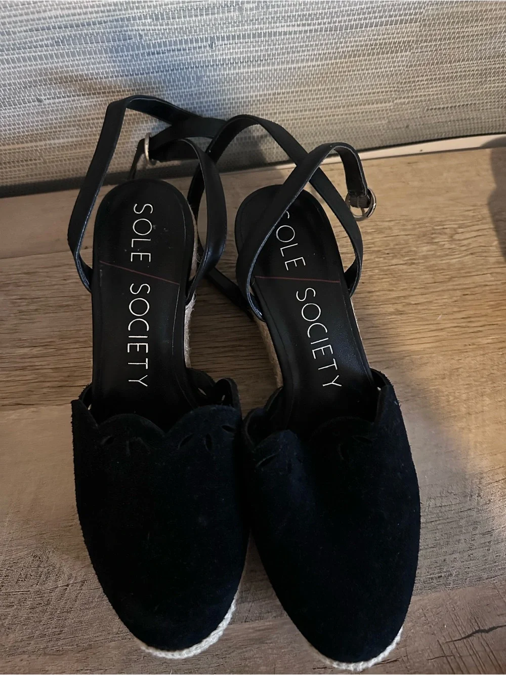 Sole Society black espadrille